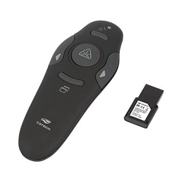Imagem de C3Tech Apresentador sem fio AP-400, passador PPT, Preto, Com receptor USB nano 2.4Ghz
