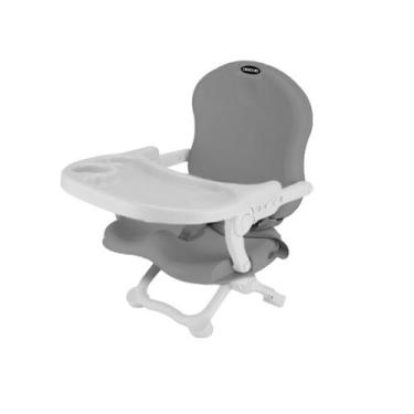 Imagem de Cadeira Para Bebê Alimentação Refeição Portátil Cinza - Aiebao