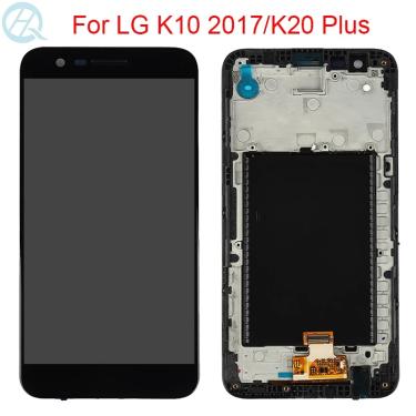 Imagem de Tela LCD com moldura para lg k10 2017  k20 plus  k20  m250  m250n  m250e  tela sensível ao toque