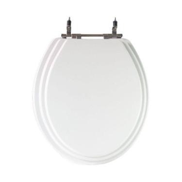 Imagem de Assento Sanitário Poliéster para Louça Azálea/standard/carina/flamingo/fiore/sabará Aço Triplex Branco