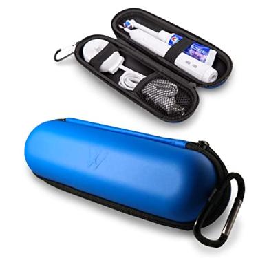 Imagem de Estojo para escova de dentes elétrica Wilken | Estojo de viagem universal | Compatível com Oral B Pro, Phillips Sonicare e mais | (azul)