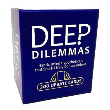 Imagem de Deep Dilemmas - Conversation Cards for Ridiculous Debates & Better Relationships for Couples, Friends, & Family. 200 'Would You Rather' Ice Breakers - Adults 16+