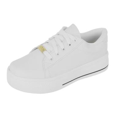 Imagem de Tênis Feminino, Casual, Básico, Fio Preto, Bellinda Shoes (BRANCO, BR, Adulto, Numérico, 34)