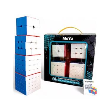 Imagem de Box Kit Moyu Cubo Mágico Original 2x2 + 3x3 + 4x4 + 5x5