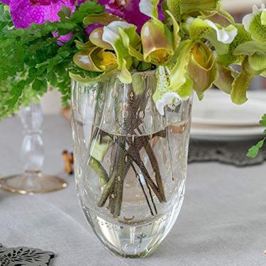 Imagem de Vasinho Trevo 2 Tela Transparente com Ouro Murano Cristais Cadoro