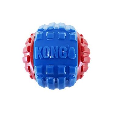 Imagem de KONG CoreStrength Rattlez Ball Dog Toy Azul/Vermelho, Grande