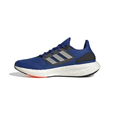 Imagem de adidas Tênis de corrida masculino Pureboost 22, Team azul royal/prata fosco/preto, 6.5