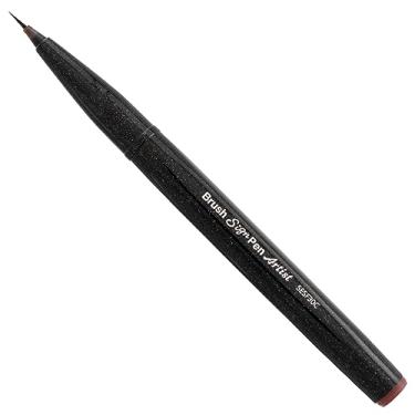 Imagem de Pentel SESF30 °C EX Pincéis de pintura extrafinos (conjunto com 1 marrom