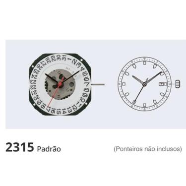 Imagem de 02 Mecanismos 2315 padrão com exibição de data na posição 3h - Miyota