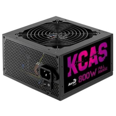 Imagem de Fonte Gamer ATX KCAS 800W 80 PLUS Bronze APFC Aerocool