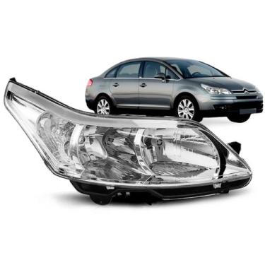 Imagem de Farol Citroen C4 Pallas Hatch 2007 A 2013 Cromado - SP ACESSÓRIOS, Dir