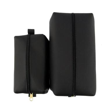 Imagem de Kit Bolsa Nécessaire Estojo Grande e Pequeno Organizador - DuChico, Pr