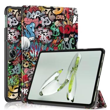 Imagem de Gylint Capa para OnePlus Pad Go 2023 de 11,4 polegadas, capa dobrável de couro PU ultrafina com suporte para OnePlus Pad Go/Oppo Pad Air2 2023/Oppo Pad Neo 2024 grafite de 11,4 polegadas