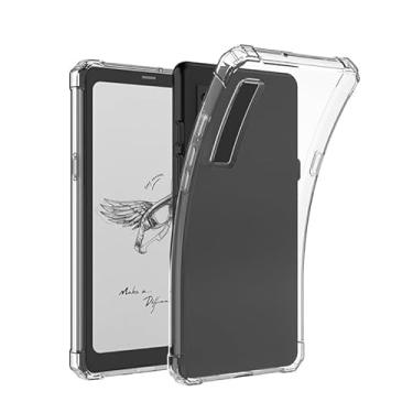 Imagem de BOZHUORUI Capa transparente para eReader ePaper móvel Boox Palma/Palma 2 de 15.6 cm | Fina e leve | Capa traseira flexível transparente TPU (transparente)