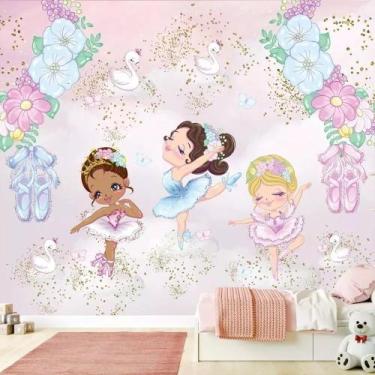 Imagem de Papel De Parede Foto Mural Bonecas Bailarinas M² - Banner bani