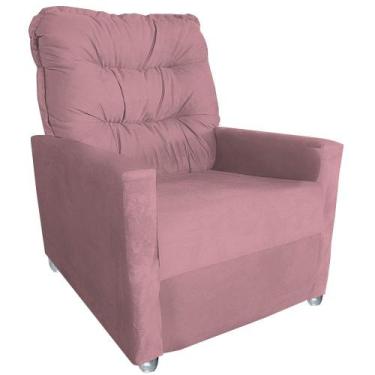 Imagem de Poltrona Reclinável  Itália  - Beatriz Decor , ROSA