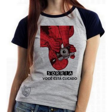Imagem de Camiseta Baby Look  Blusa Feminina  Homem Aranha foto - Empório Dutra,