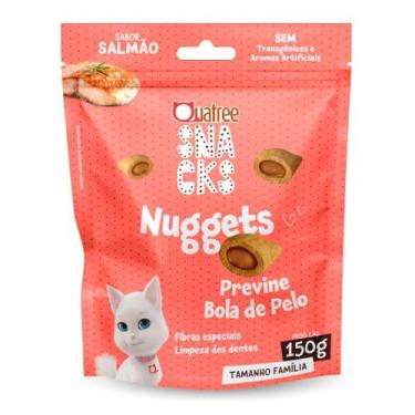 Imagem de Snacks Quatree Nuggets para Gatos Sabor Salmão 150g