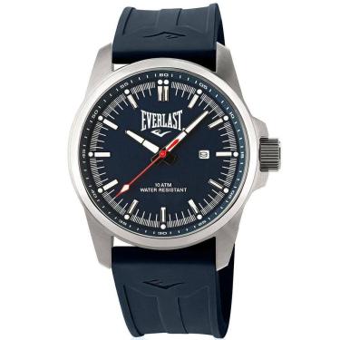 Imagem de Relógio Masculino Everlast Azul À Prova D`Água 100 M E16530
