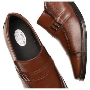 Imagem de Sapato Masculino Social  De Couro Elegante - BR 2, Marrom, 40