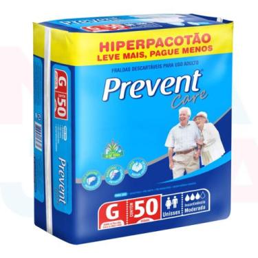 Imagem de Fralda Geriátrica/adulto Prevent Care G - 1 Pacote C/50 Un