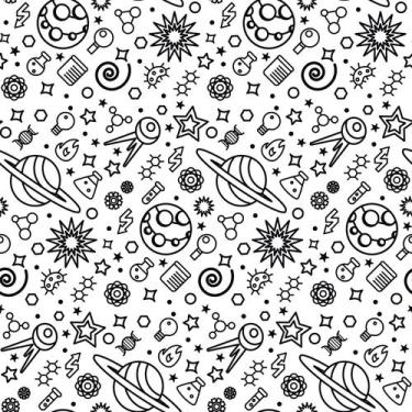 Imagem de Papel de Parede Adesivo Estrela Sol Lua Constelação Esotérico Bege Dou