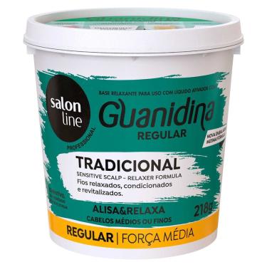Imagem de Alisante Guanidina Tradicional 218g Salon Line Cabelos Finos e Delicados