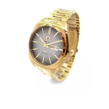 Imagem de Relógio Automatico Orient Dourado Masculino F49gg025 G1kx