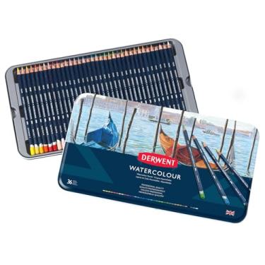 Imagem de Derwent, Lápis de Cor Watercolour 36 Cores Estojo Lata, 32885