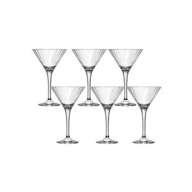 Imagem de Jogo de Taças Martini Fiore Coquetel Vidro 250ml Kit 6 Peças - NADIR