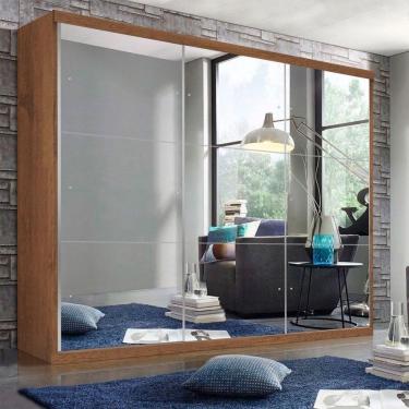 Imagem de Guarda Roupa 3Portas 4Gavetas E 9 Espelhos Minastex