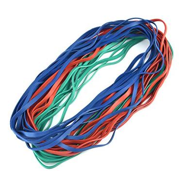 Imagem de Mototo Elásticos Grandes De 12" Resistentes Para Material Escritório, Pastas Arquivo, Latas Lixo, Pacote Com 30 (Vermelho, Azul, Verde)