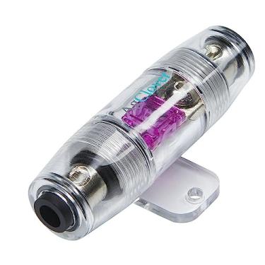 Imagem de AgClover Suporte de fusível para 4/8 Gauge Mini ANL AFS suporte de fusível em linha para Automotive Marine, Auto Peças, Car Audio, Amplificador, Compressores, Industrial, Motocicleta