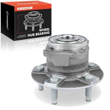 Imagem de Rolamento de roda e conjunto de cubo de substituição Premium para Chevrolet Equinox Pontiac Torrent Saturn Vue 2002-2007 traseiro esquerdo ou direito