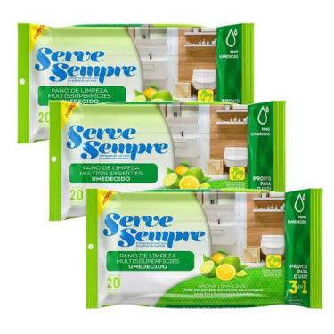 Imagem de Kit 3 unidades Lenços Umedecidos de Limpeza Banheiro - Limppano