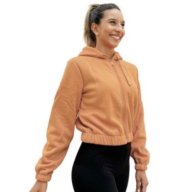 Imagem de Casaco Jaqueta Peluciado Blusa de Frio Inverno Capuz Ziper - SOPHIA MO