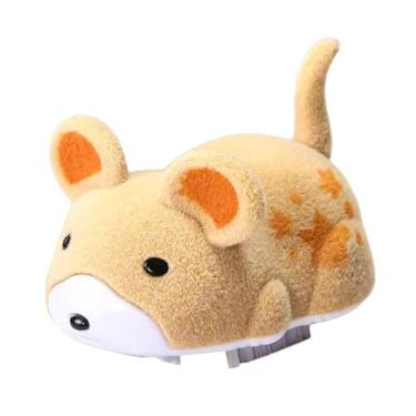 Imagem de Generic Brinquedo eletrônico automático para gatos que se movem dentro de casa com som, brinquedo interativo portátil e divertido para gatos, para exercícios, Amarelo