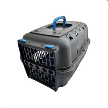 Imagem de Caixa Bolsa Casa de Transporte para Gato Cachorro Animais Pet CãEs，Transportador para Animais de EstimaçãO(Nº 2 - Animais até 10Kg,Azul)