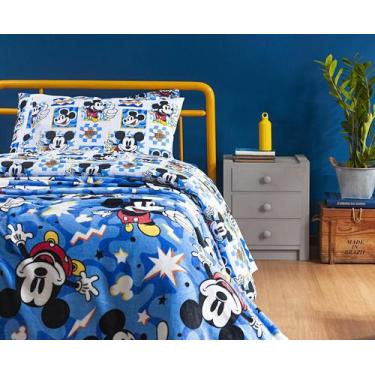 Imagem de Manta Cobertor Solteiro Soft Flanelado Disney - Casanet, Azul