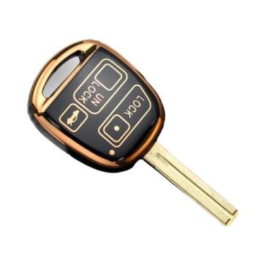 Imagem de Capa De Chave De Carro Toyota Shell Fob Case 2 3 Botões TPU Para Yaris