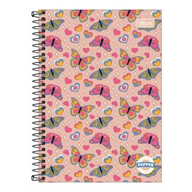 Imagem de Caderno Espiral Capa Dura Pequeno 1/4 Pepper 80 Folhas Tilibra Estampa 2
