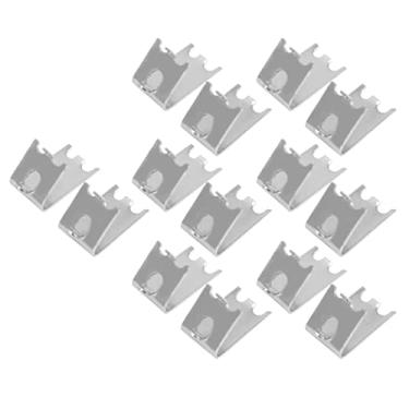 Imagem de lyrlody 14pcs de 1,5 Mm de Aço Inoxidável Clipes de Prateleira de Freezer de Aço de Refrigerador Clipes de de Prateleira de Geladeira Com 304 Inoxidável para Shopping Home Shopping