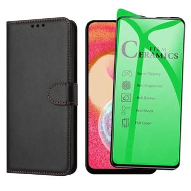 Imagem de Capa Carteira Para Galaxy A04E Capinha Flip Case + Película Cerâmica Premium