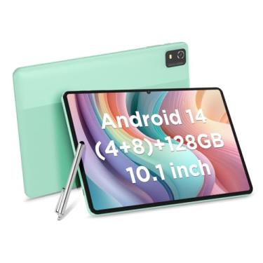Imagem de CWOWDEFU Tablet Android, tablet de 10 polegadas com ROM de 128 GB (até 1 TB), ID facial, possui bateria de 6000 mAh, WiFi 5 G, Bluetooth 5.0, câmera dupla de 8 MP/5 MP, melhor presente para sua