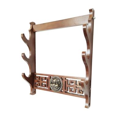 Imagem de Wswqop Suporte de Exibição de Samurai, Suporte, Suporte de Exibição de Samurai, Suporte, Suporte de Espada de Pé para Casa E Escritório, 3 camadas