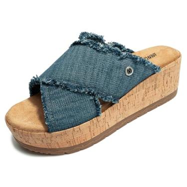 Imagem de Minnetonka Sandália feminina Posey, Jeans azul, 38