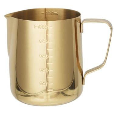 Imagem de Jarra Pitcher 600ml Leiteira Inox Barista Profissional (Dourado)