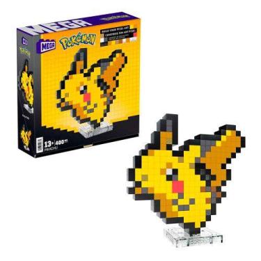 Imagem de Jogo de Construção Pikachu Pixel Mega Pokémon Art Mattel