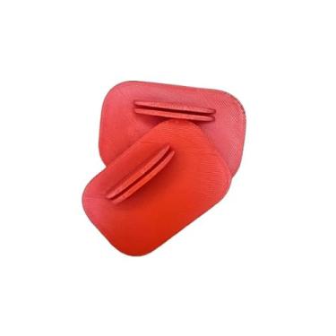 Imagem de Mirae Kotton Kit 30 Suporte de Foto Minimalista Kit, Porta Cartão Decorativo para Mesa, Display de Papel, Pequenos Cartazes, Porta Recado Criativo, Base Compacta (Vermelho)