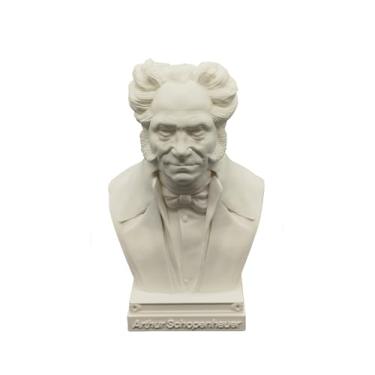Imagem de otdlle Filósofo alemão Immanuel Kant Hegel Schopenhauer Friedrich Nietzsche Heidegger busto cabeça escultura estatueta colecionável mesa decoração de casa (Arthur Schopenhauer, 15 cm A x 4 L L x 3 D)